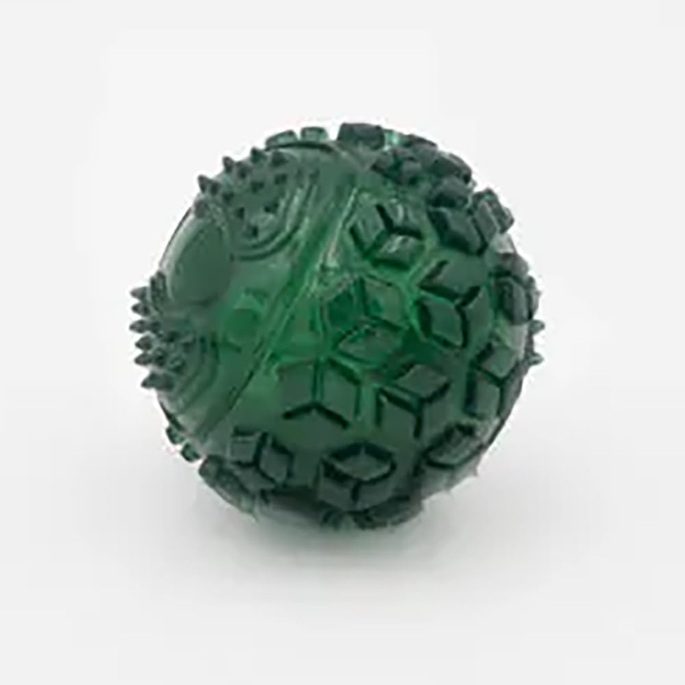Holiday ZippyTuff Squeaker Ball - Green Small
