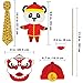 Supla 56 Pack Chinese New Year Photo Booth Props Kit 2021 Year of the Ox Photobooth Props Fun Asian Photo Props for Lunar New Year Spring Festival Birthday Wedding Chinese Party Backdrop Decorations