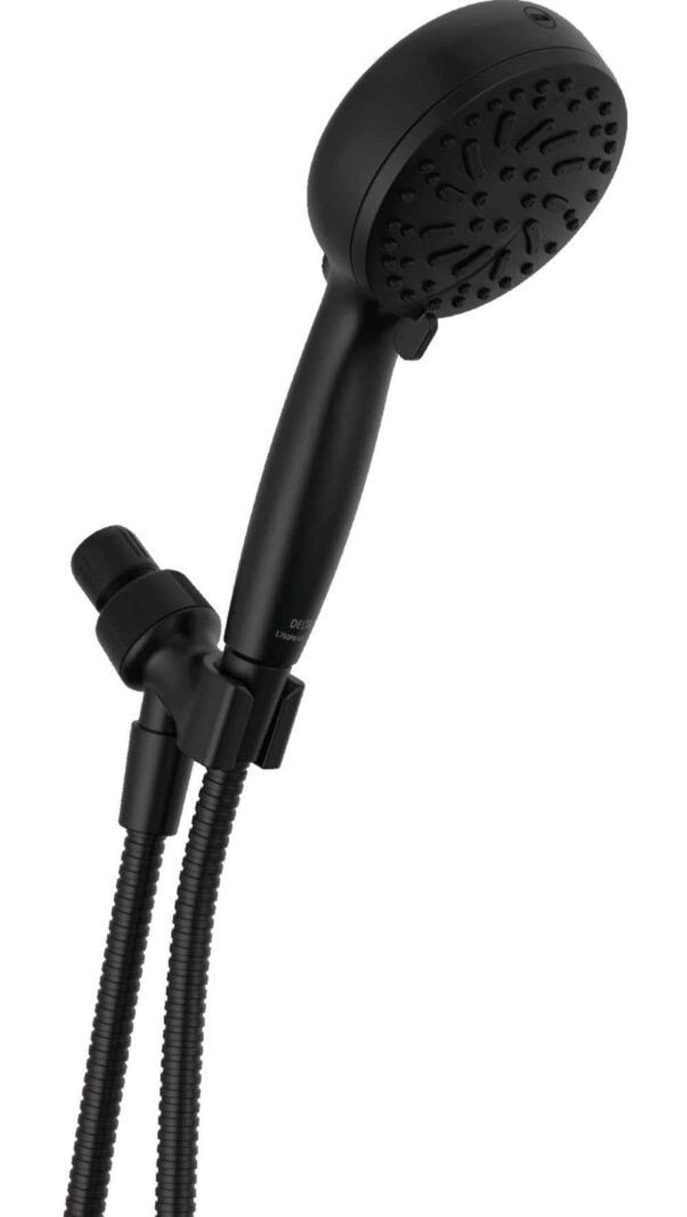 Delta Faucet ProClean Matte Black Shower Head with Handheld, Showerhead with High Pressure Spray, Handheld Shower Head, 6 Spray Settings, Matte Black 75740BL Image