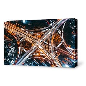 Canvas Wall Art-Aerial Photo-Canvas Prints Home Artwork Decoration for Living Room,Bedroom - 12x18 inches