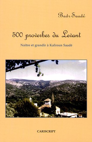 500 proverbes du Levant