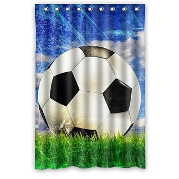Custom Fussball Vorhang Fur Die Dusche Fur Fussball Fan Polyester