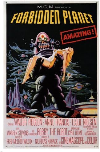 Forbidden Planet Movie Poster Directed By Fred M Wilcox Scifi Cult 1956 24X36