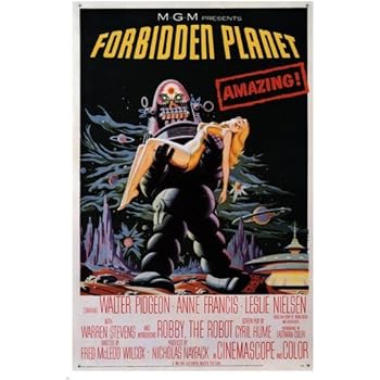 forbidden planet MOVIE POSTER directed by FRED M. WILCOX sci-fi cult 1956 24X36