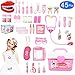 JGSY Doctor Kit for Kids 45 Pieces Toy Doctor Kit Pretend Dentist Medical Toy Kids Doctor Kit with Electronic Stethoscope for Girls, School Classroom and Doctor Roleplay Dress-Up