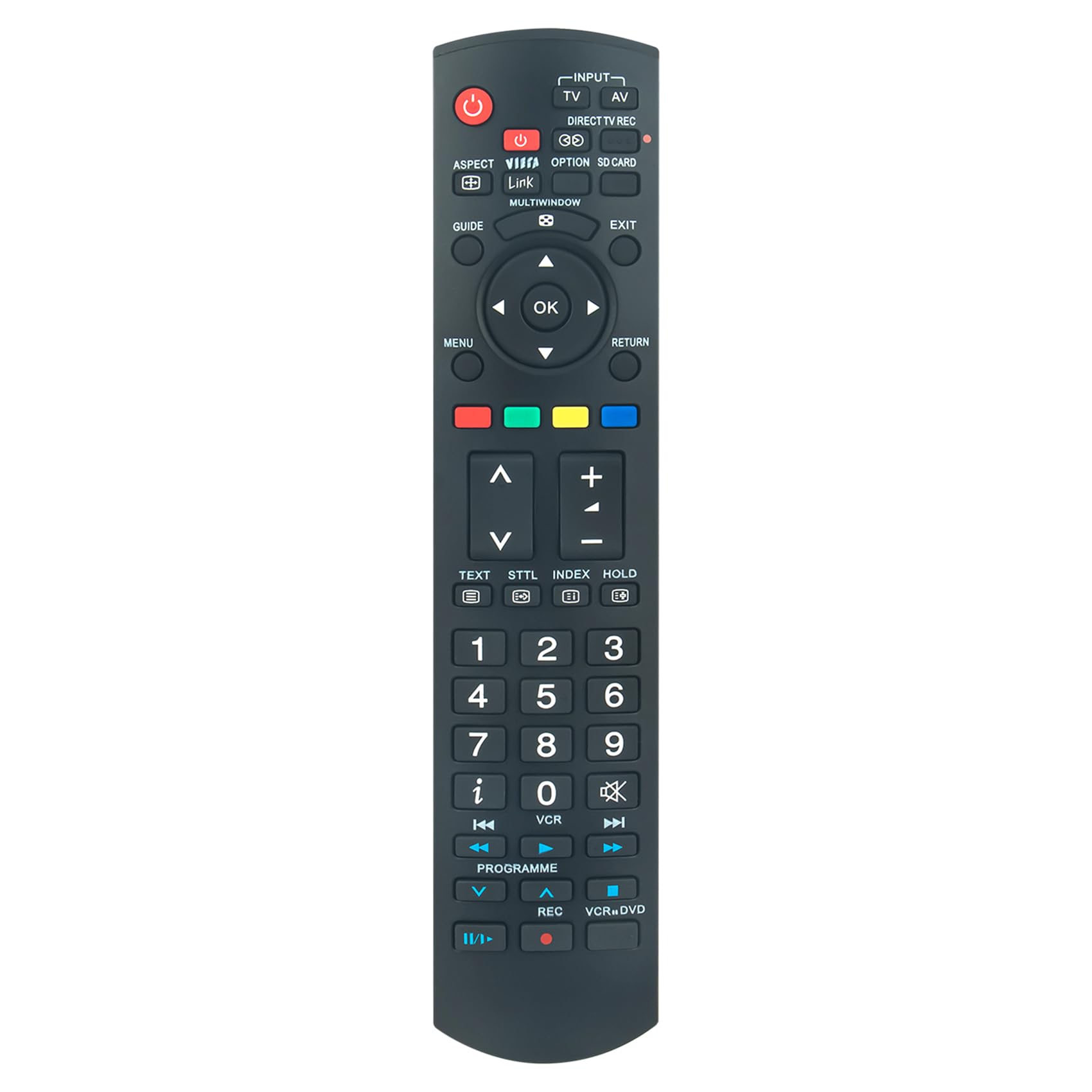 AULCMEET N2QAYB000114 Remote Control Replace fit for Panasonic Viera Plasma TV TX-37LZD70 TX-37LZD70F TX37LZD70 TX37LZD70F
