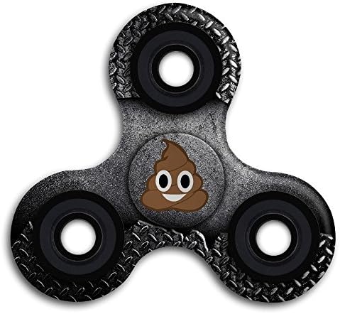 Poop Emoji Humor Funny Metal Bearing Tri Fidget Hand Spinner For Kids And Adults