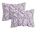 Chic Home Lavender Bed in a Bag Comforter Set, King Size (6 Piece), Halpert - Pintuck Pinch Pleat Microfiber Bedding - Shams, Bed Skirt, Flat & Fitted Sheet, Pillowcases, Breakfast & Decorative Pillow
