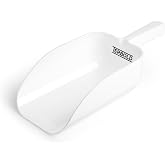2pk Terbold Plastic Ice Scoop 64oz | Large Utility Plastic Hand Scooper | BPA Free for Foodservice Dry Goods Commercial Ice Machine