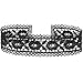Twilight's Fancy Wide Rose Lace Choker Necklace (Black, Small)