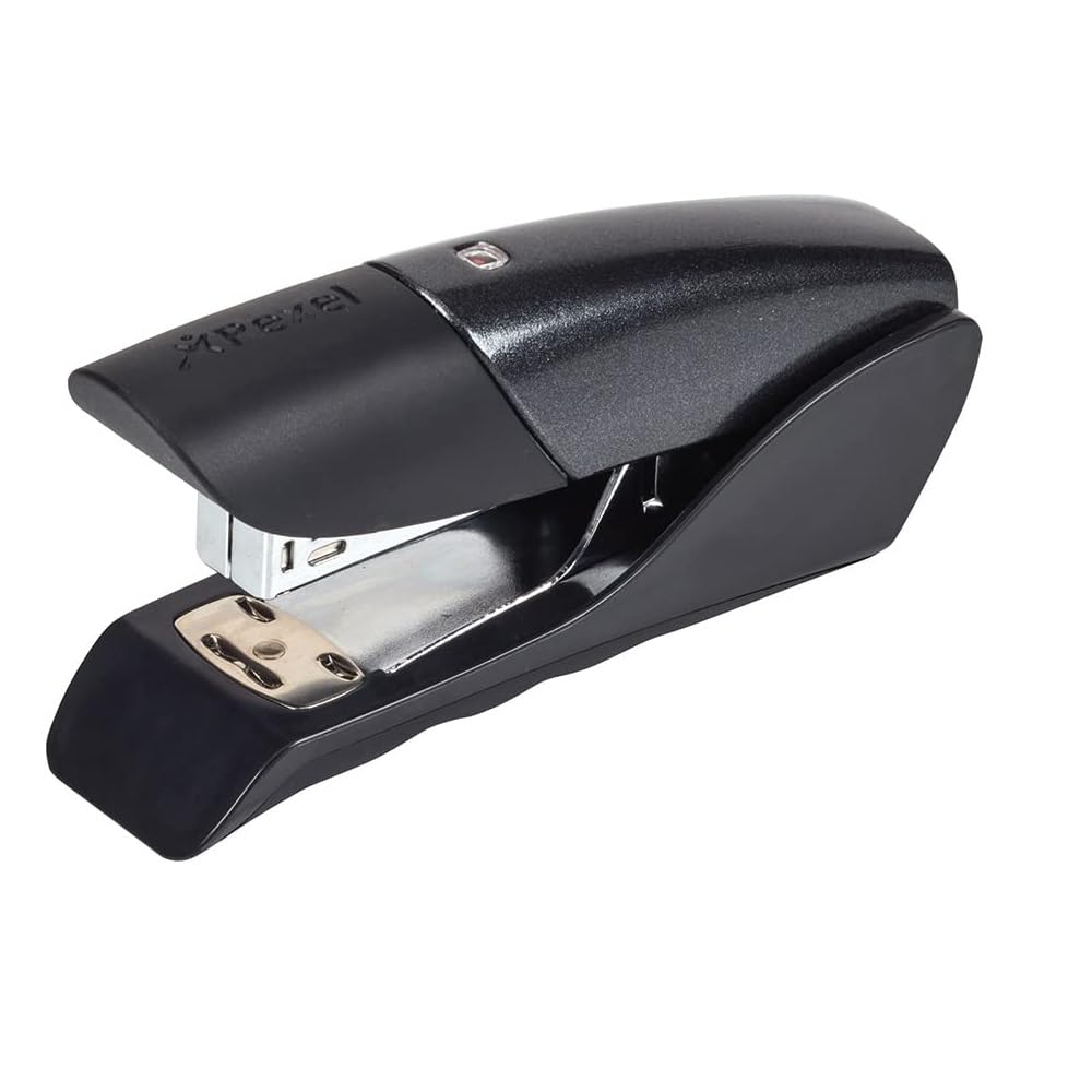 Rexel Gazelle Half Strip Stapler, 25 Sheet Capacity, Stand Up Design, Uses 24/6/ and 26/6 Staples, Metal Body, Black, 2100010