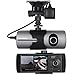 [US Stock] NOVPEAK 2.7 Inch TFT LCD Full HD Front & Rear Dual Camera Vehicle Car DVR Dash Cam Recorder Camcorder with 140 Wide Angle Lens, G-Sensor and GPS Trader - Retail Packing, Black