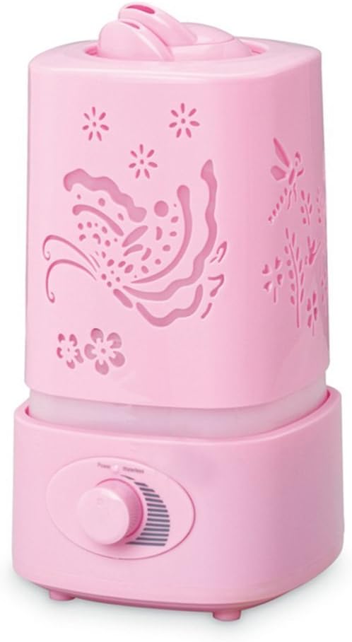 Aroma Essential Oil Diffuser,EAWELL1.5L LED Ultrasonic Aroma Diffuser Humidifier Aromatherapy Air Purifier Mist with 7 Auto Colors Changings and Mist Adjustment Mode (Pink)