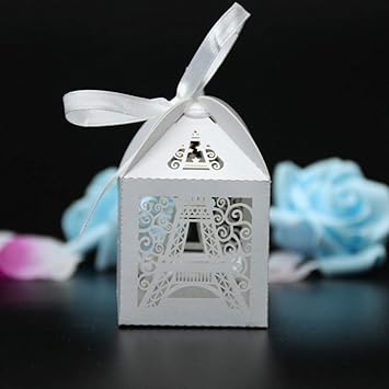 Amazon Com 50pcs Eiffel Tower Wedding Candy Chocolates Boxes