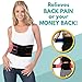 Back Brace Support Belt - Back Support for Men & Women with Adjustable Straps – Provides Back Pain Relief, Sciatica Relief and Lumbar Support – by PLYO-TEC (Blue, S)