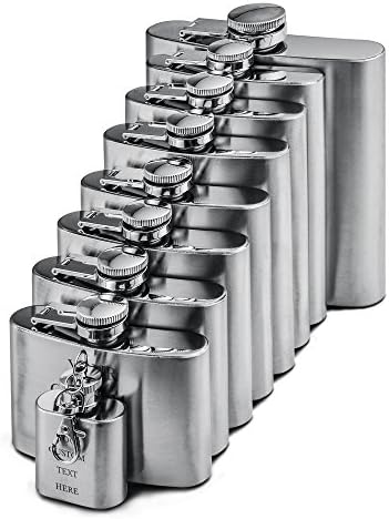 Custom Engraved Groomsman Flask - Personalized Groomsmen Gifts (6oz)