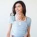 LÍLLÉbaby Tie The Knot Wrap II Ergonomic Baby Carrier Wrap for Infants Babies Toddlers, Powder Blue