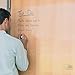 Think Board Clear Dry Erase Whiteboard 2'x3' – Self-Adhesive Transparent Writing Surface for Wall, Desk, or Fridge – Peel & Stick Removable Message Board for Home, Office & School