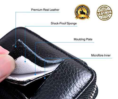 3 Buffway+Genuine+Leather+Keychain+Keyring