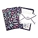 Dahey 32Pcs Floral Stationery Sets with 16Pcs Matching Envelopes, Lined Papers for Writing Letters, Purple