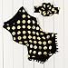 Messy Code Baby Romper Onesies Girls Clothes Gold Dot Jumpsuits Headband Outfit Sleeveless Boutique Black Medium / 12-18Month