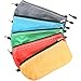 Multi-purpose storage pouch bag, assorted colors. 5 pack Including 5 Blue Recycled Pens