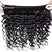 Unice Hair Brazilian Deep Wave 3 Bundles, Unprocessed Virgin Human Hair Weaves Natural Color Can Be Dyed and Bleached 12 14 16inch