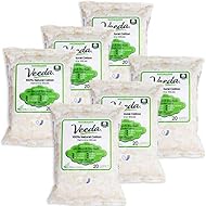 Veeda Natural All-Cotton Feminine Wipes with Vitamin E, for Sensitive Skin, 6 Packs of 20 Count Each