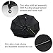GARMAR Windproof 10-RIB Compact Travel Umbrella with Auto Open Close.（Black）