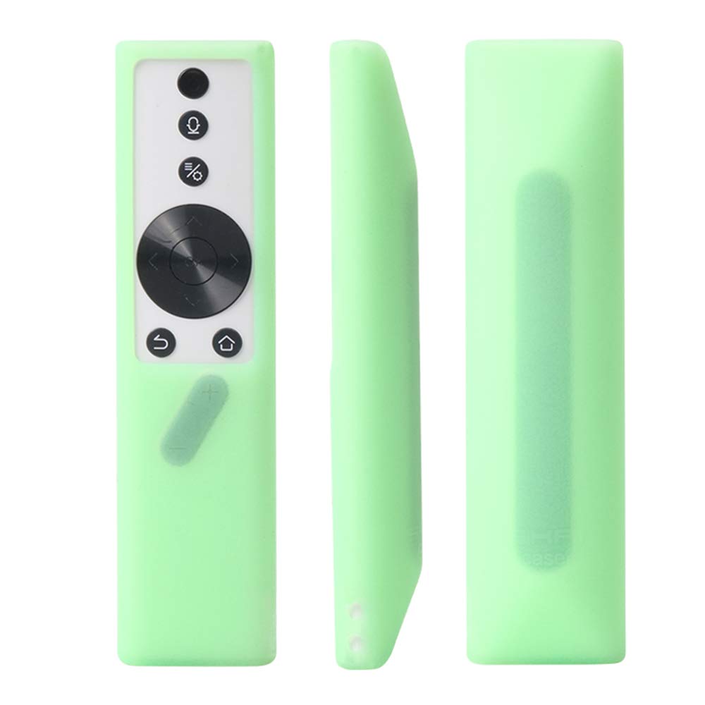 SIKAI Silicone Cover for XGIMI H2 Remote Skin-Friendly Shockproof Protective Cover for XGIMI H2 Projector Remote Anti-Lost with Remote Loop (Glow in Dark Green)