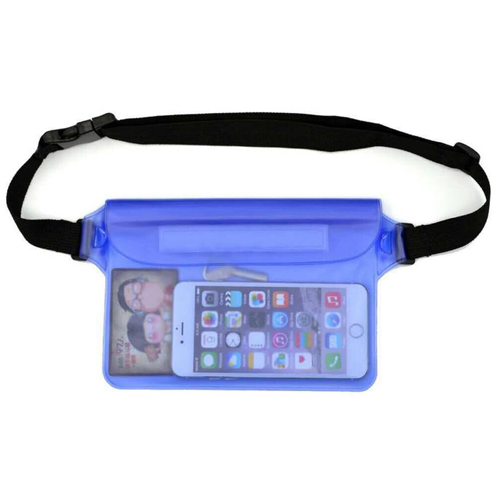 Waterproof Phone Pouch Case Universal Waterproof Phone Case Screen Touchable Waterproof Phone Pouch Dry Bag Waterproof Waist Bag Pouch Underwater Phone Pouch for Boating Swimming Outdoor Activities