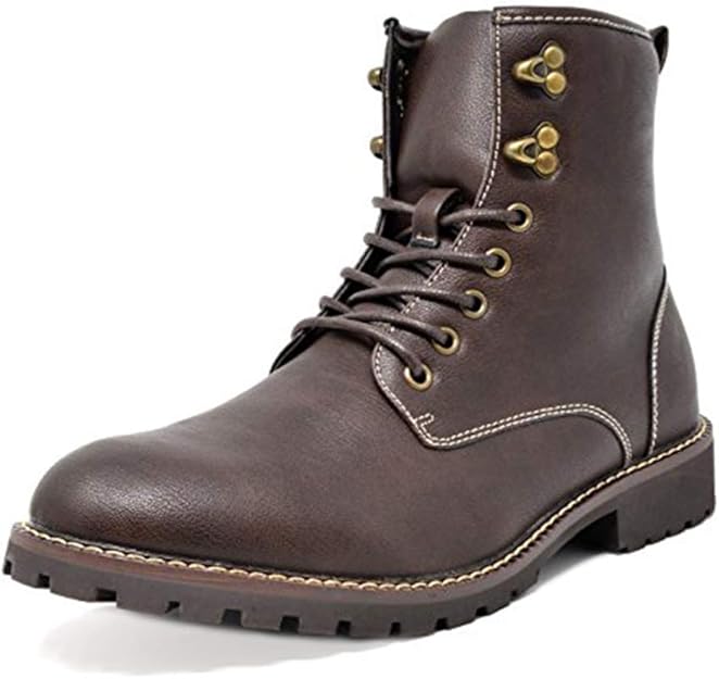 Bruno Marc Men's Oxford Dress Ankle Boots Faux Fur Lining