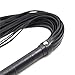 Top-Grade Flogger Whip,SINLOLI Faux Leather Whips Bondage Sex Toy for Couple (Black)