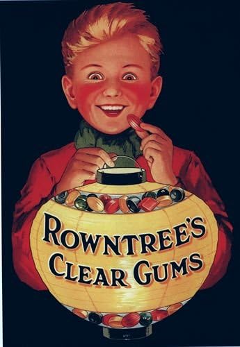Vintage Rowntree's Fruit Gums Advertisement Poster A2 Reprint