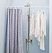 ALLZONE Shower Curtain Rod Tension No Drill, 42-83 Inches,Heavy Duty Tension Curtain Rod, Rustproof Shower Rods for Bathroom, Adjustable Spring Tension Rods for Windows,White