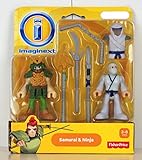 Imaginext Green Samurai & White Ninja