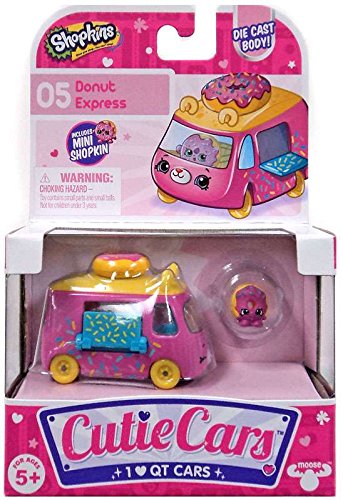 SHOPKINS CUTIE CARS #5 DONUT EXPRESS WITH MINI SHOPKIN EXCLUSIVE