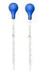 HIBATUL INC (2 Pack) Glass Graduated Medicine
