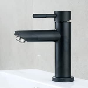Grifo de baño Grifos mezcladores de agua fría y caliente Grifo de acero