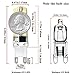 Kakanuo G9 LED Bulb Dimmable 5 Watt Equivalent to 40W Halogen bulb Warm White 3000K G9 Bi-pin Base 72X2835SMD AC 110V-130V (Pack of 4)