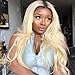 UNice 10A Ombre Blonde Body Wave Human Hair 1 Bundle 12 inch, Brazilian Remy Hiar Two Tone Dark Roots 613 Honey Blonde Wavy Weave 1B613 Color
