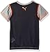 PUMA Big Boys' Athletic Tee Shirts, Lt Heather Grey, Large (14/16)