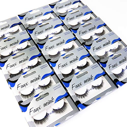 BEPHOLAN 15 Pairs False Eyelashes Synthetic Fiber Material| 3D Mink Lashes| Natural and Dramatic| Reusable| 100% Handmade & Cruelty-Free