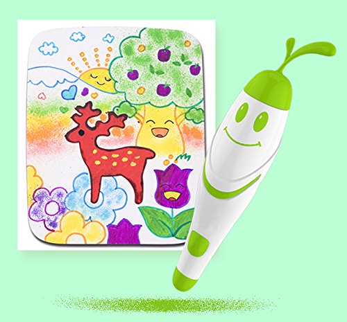 image for Shinehalo Lucky Grass Electric Airbrush Pen for Kids, Airbrush Marker 