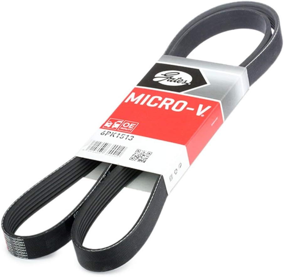 GATES 6PK1513 Micro-V Xf Ribbed V-Belt, Black - Image 3