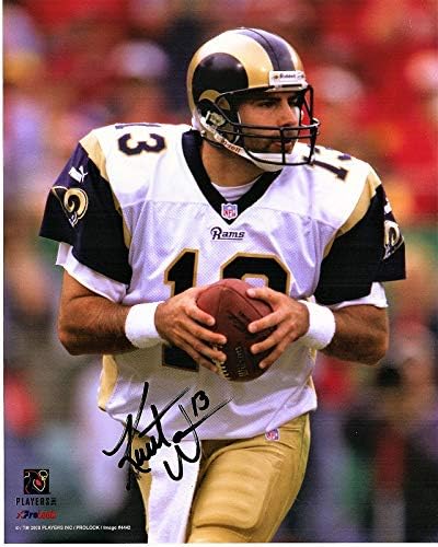 kurt warner signed football