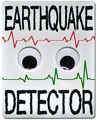 Tin Sign Fashion Earthquake Detector - Funny Novelty Sign Metal Aluminum Sign Wall Plaque for Indoor Outdoor 7.8x11.8 Inch
