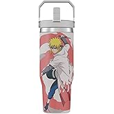 Team Liquid Naruto Minato Tumbler with Lid, 30 Oz Water Cup, Vacuum Insulated, Anime Water Bottle, Reusable Insulated Stainless Steel tumbler for Water, Iced Tea or Coffee