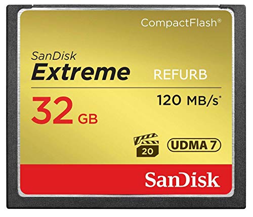 SanDisk Extreme 32GB CF Card 120MB/s SDCFXS-032G-X46 (Certified Refurbished)