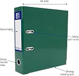 Oxford Premium A4 Lever Arch File Green 70mm Spine 56mm Capacity view 2